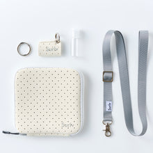 画像をギャラリービューアに読み込む, Suriv <クリーム>まるごと洗えるマスクケース(消毒ボトル&ホルダー付)