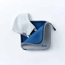 画像をギャラリービューアに読み込む, Suriv <グレー>まるごと洗えるマスクケース(消毒ボトル&ホルダー付)